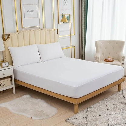 Waterproof Mattress Protector - White